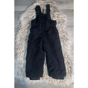 Slalom toddler black snow bibs